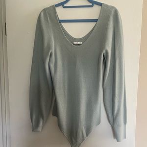 Sage green abercrombie sweater body suit